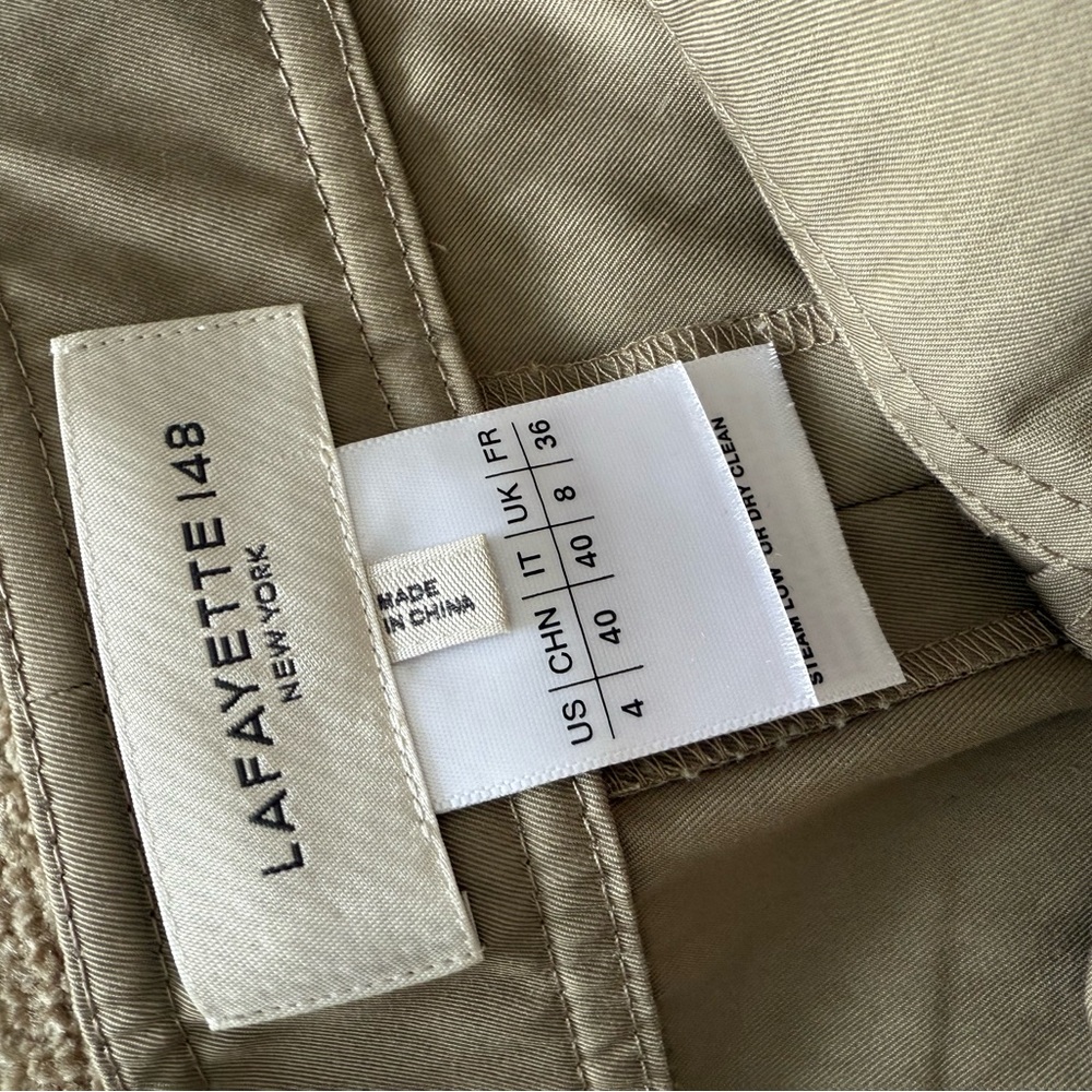 Lafayette 148 Olive Trousers - Picture 2 of 2